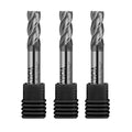 ALYICIA 3PCS 3/16" Carbide Square End Mills Set 4 Flute CNC Milling Bits