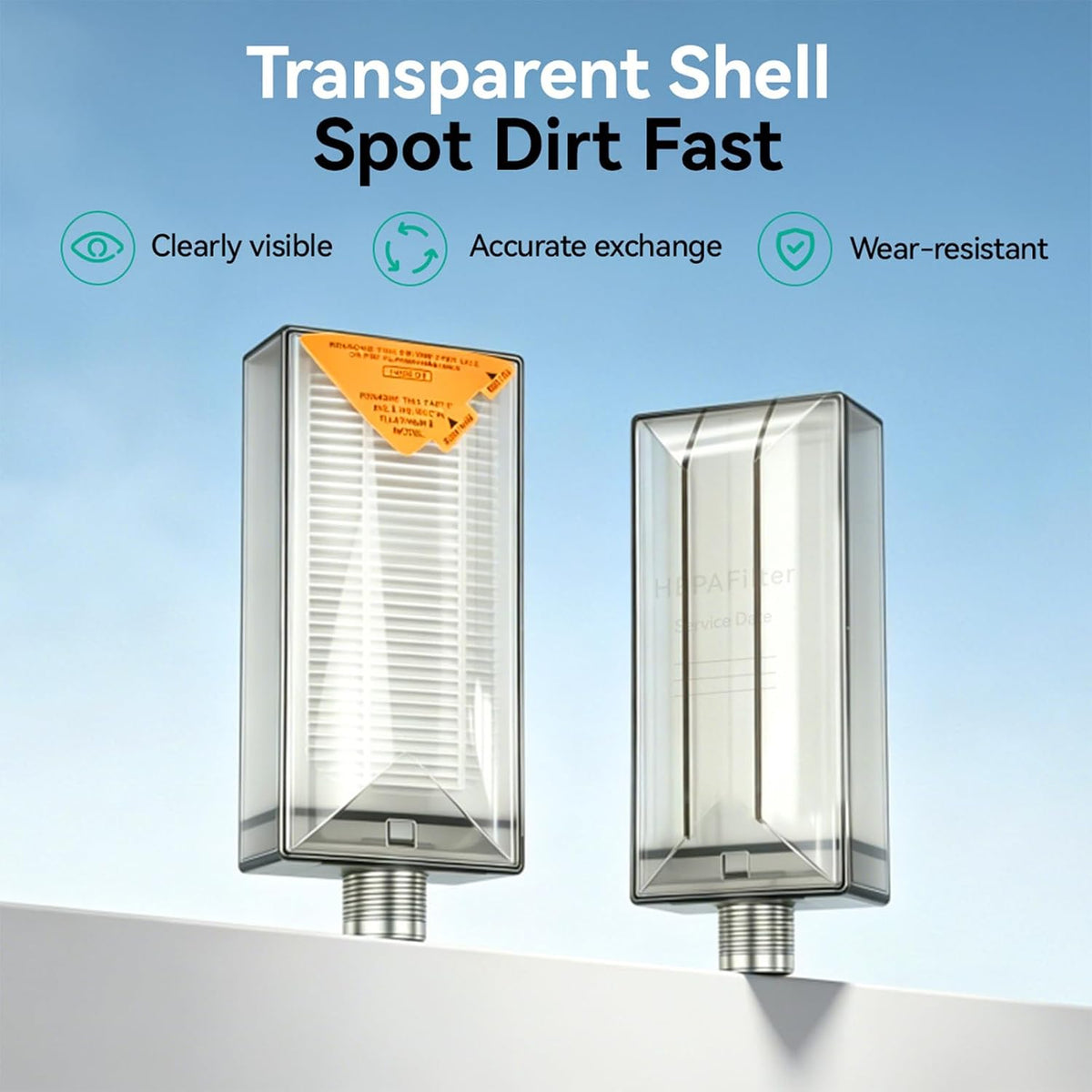 Oxygen Concentrator Intake Filter Replacement, Transparent