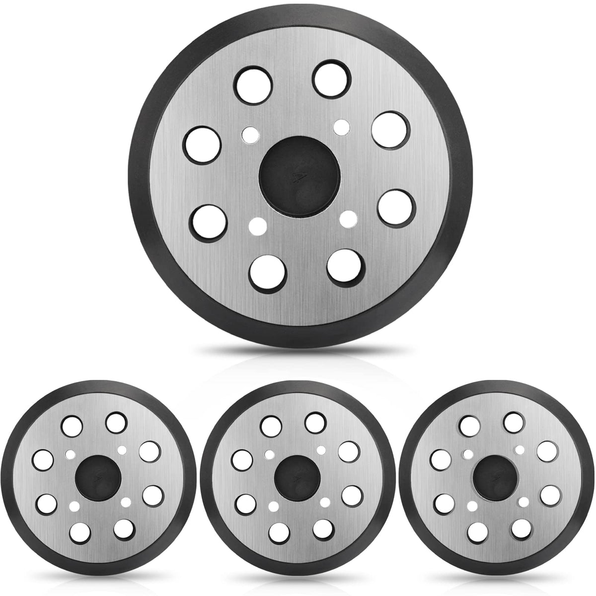 Gnellkoor Orbital Sander Metal Pad Replacement for Ryobi, 4 Pack
