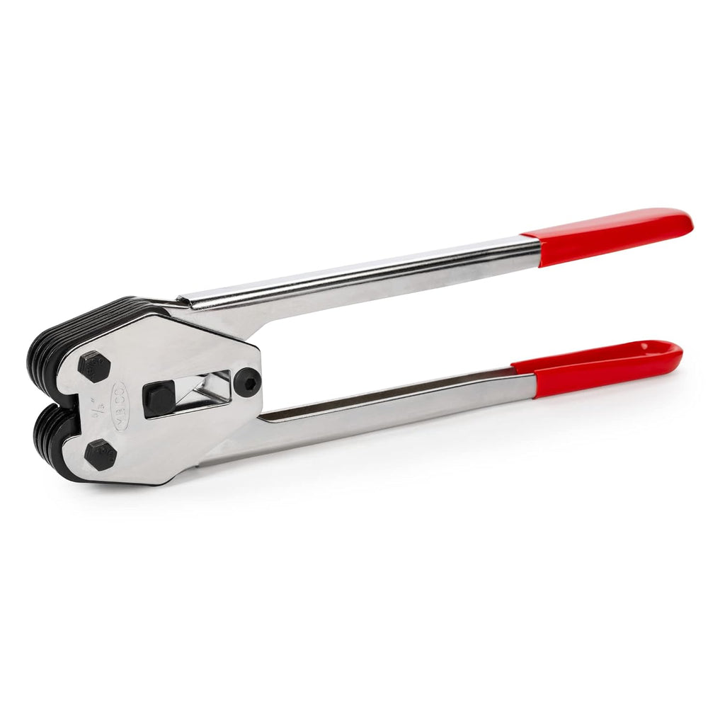 C-3005 Heavy-Duty Sealer & Crimper for 5/8” Polypropylene (PP) Strapping - Heat-Treated Durable Tool with Ergonomic