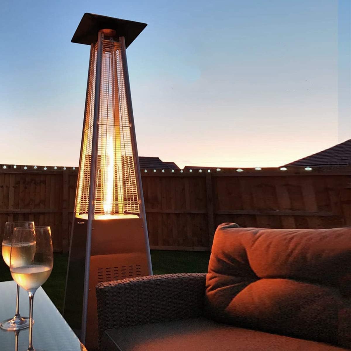 2 Units 4-Sided Pyramid Patio Heater Parts - Hole Distance 2 3/4 Inches
