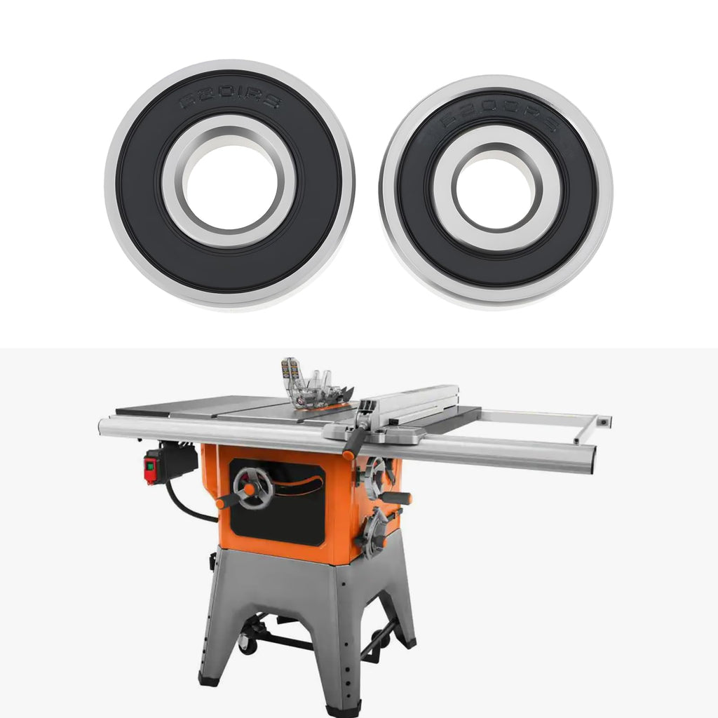 ECSiNG 2 Pcs Table Saw Motor Armature Bearing 6200RS 6201RS Compatible with Ridgid R4513