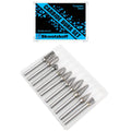 SKWOTZKOFF 10PCS Carbide Burr Set 1/4" Shank 1/2" Head Die Grinder Bits