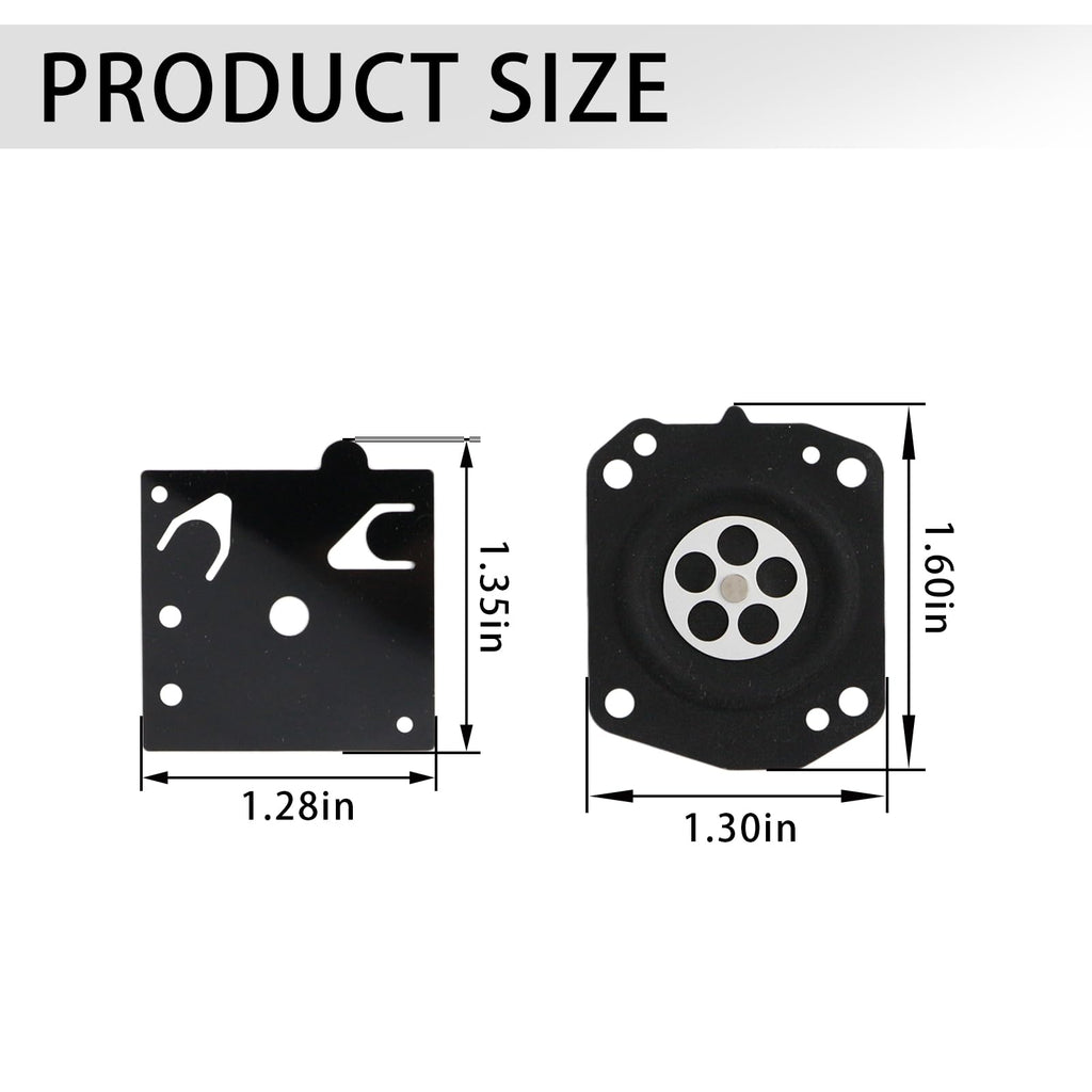 FWYWNL 2-Pack Carburetor Diaphragm Kit for Wacker Neuson BS50-4 BS60-4