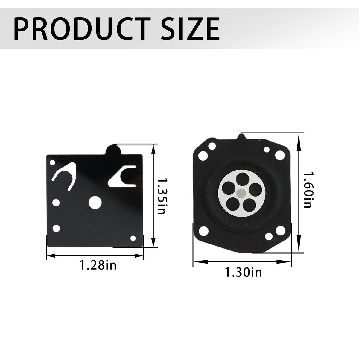 FWYWNL 2-Pack Carburetor Diaphragm Kit for Wacker Neuson BS50-4 BS60-4