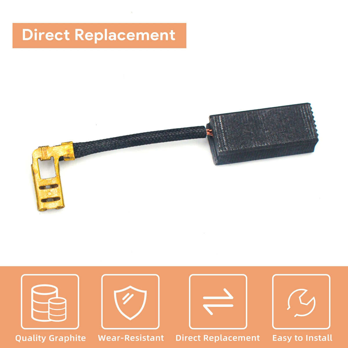 GEARLINTON 398139-01 Router Carbon Brushes Replacement, 4 Pack