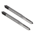 uxcell Metric Machine Taps M6 x 0.5mm H2 High Speed Steel 3 Straight Flutes Screw Tapping Threading Machinist Repair DIY Tool 2pcs