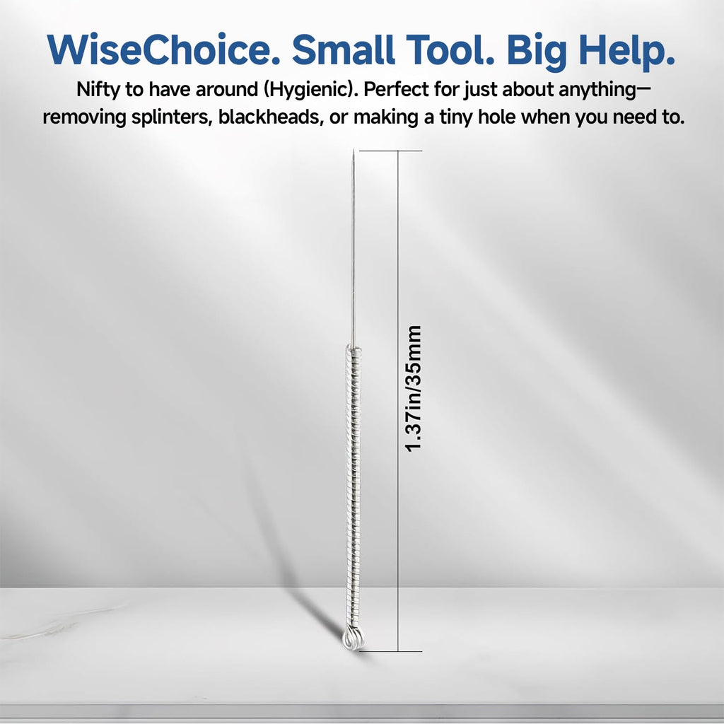 Versatile & 𝐒teril𝐞 Disposable Stainless-Steel Needle, Pimple Popper Tool
