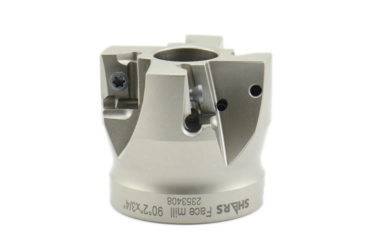 Shars 2" 90 Degree Coolant Thru Indexable Face Mill ANGX Insert 404-2677 P[