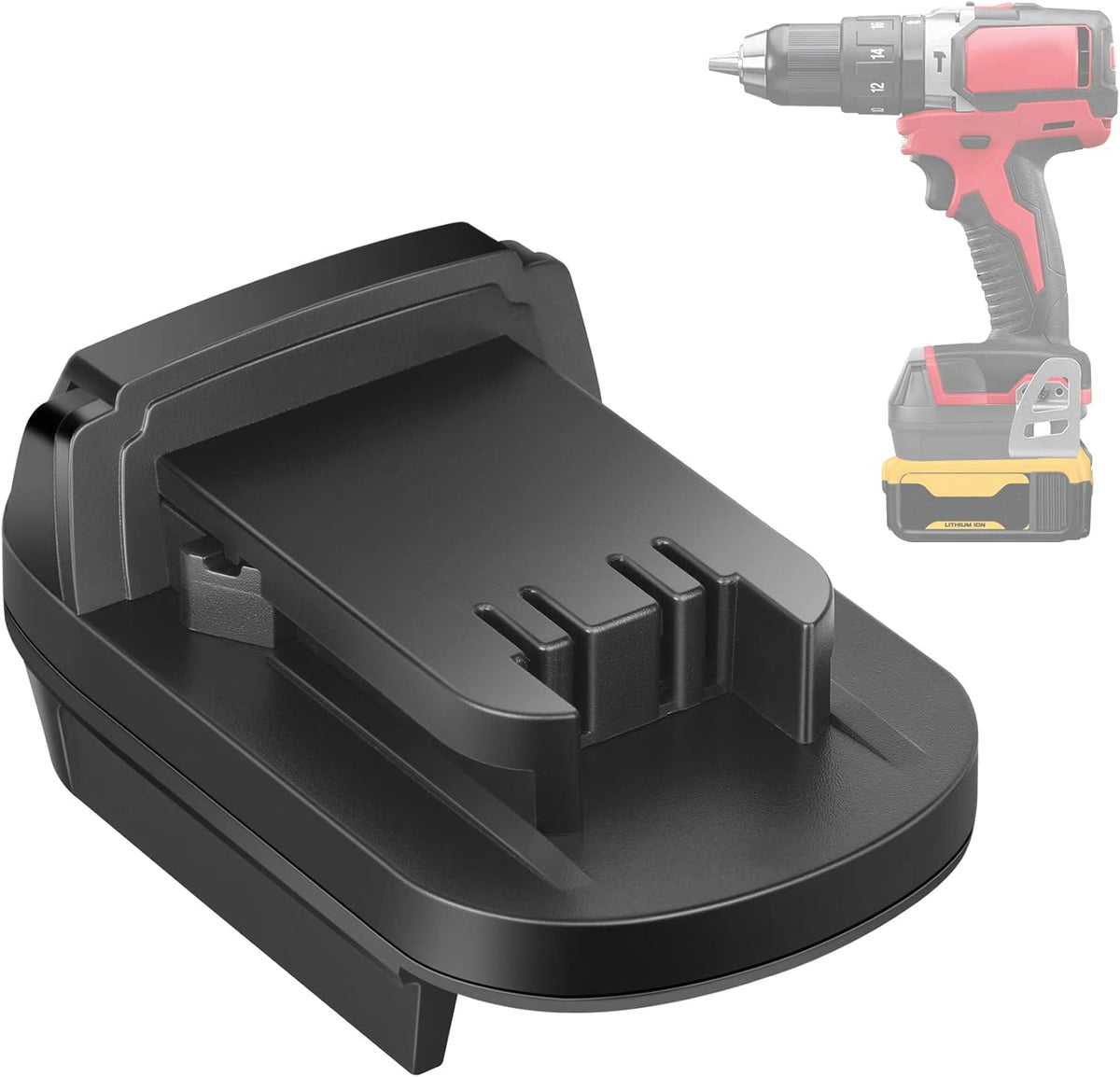 Adapter for Dewalt 20V Battery Adapter Convert to for Milwaukee M18 Battery