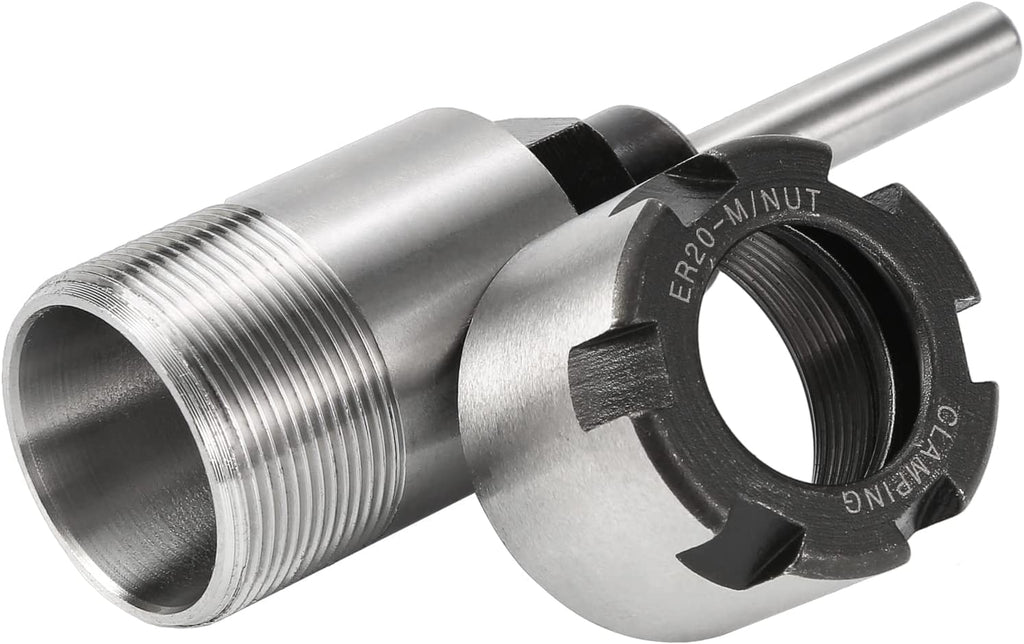 1/4 Inch Shank Router Bit Collet ER20 M Extension Chuck Converter Adapter