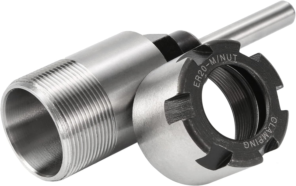 1/4 Inch Shank Router Bit Collet ER20 M Extension Chuck Converter Adapter