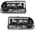 ALLGOOD LED Headlight Assembly Fit Chevy Blazer S10 1998‑2005
