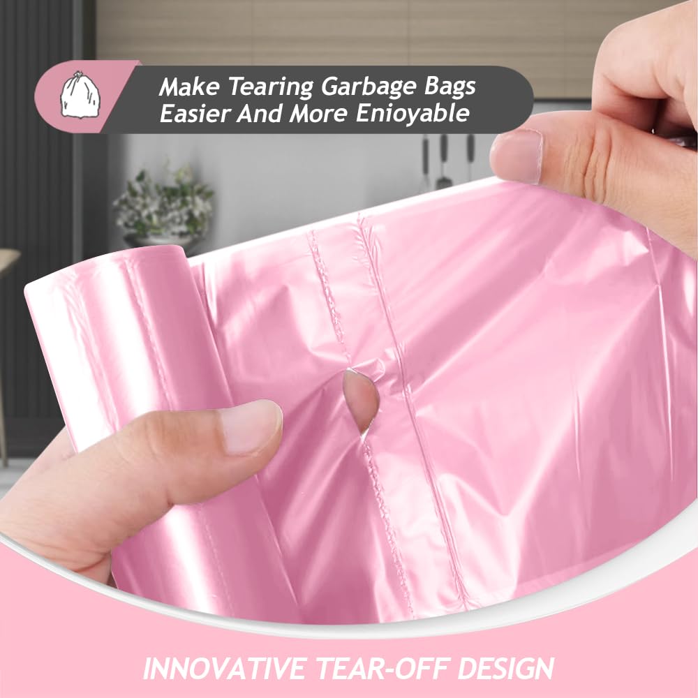 Medium Colorful Trash Bags 10 Gallon 100 Count Kitchen Garbage Bags