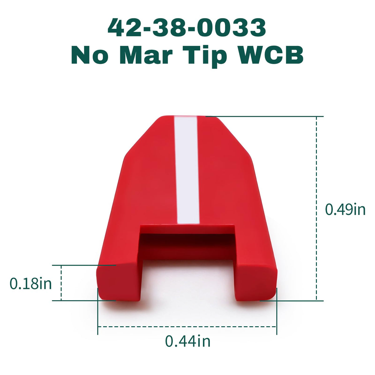 5 Pack 42-38-0033 No Mar Tip WCB Compatible with 2749-20 18GA 1/4-Inch Narrow Crown Stapler L30A-L30C Replacement No Mar Pads
