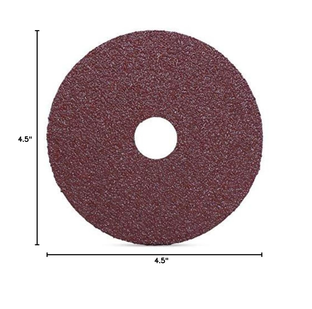 BHA 4.5 x 7/8 AO Resin Fiber Disc for Angle Grinder - 120 Grit - 25 Pack