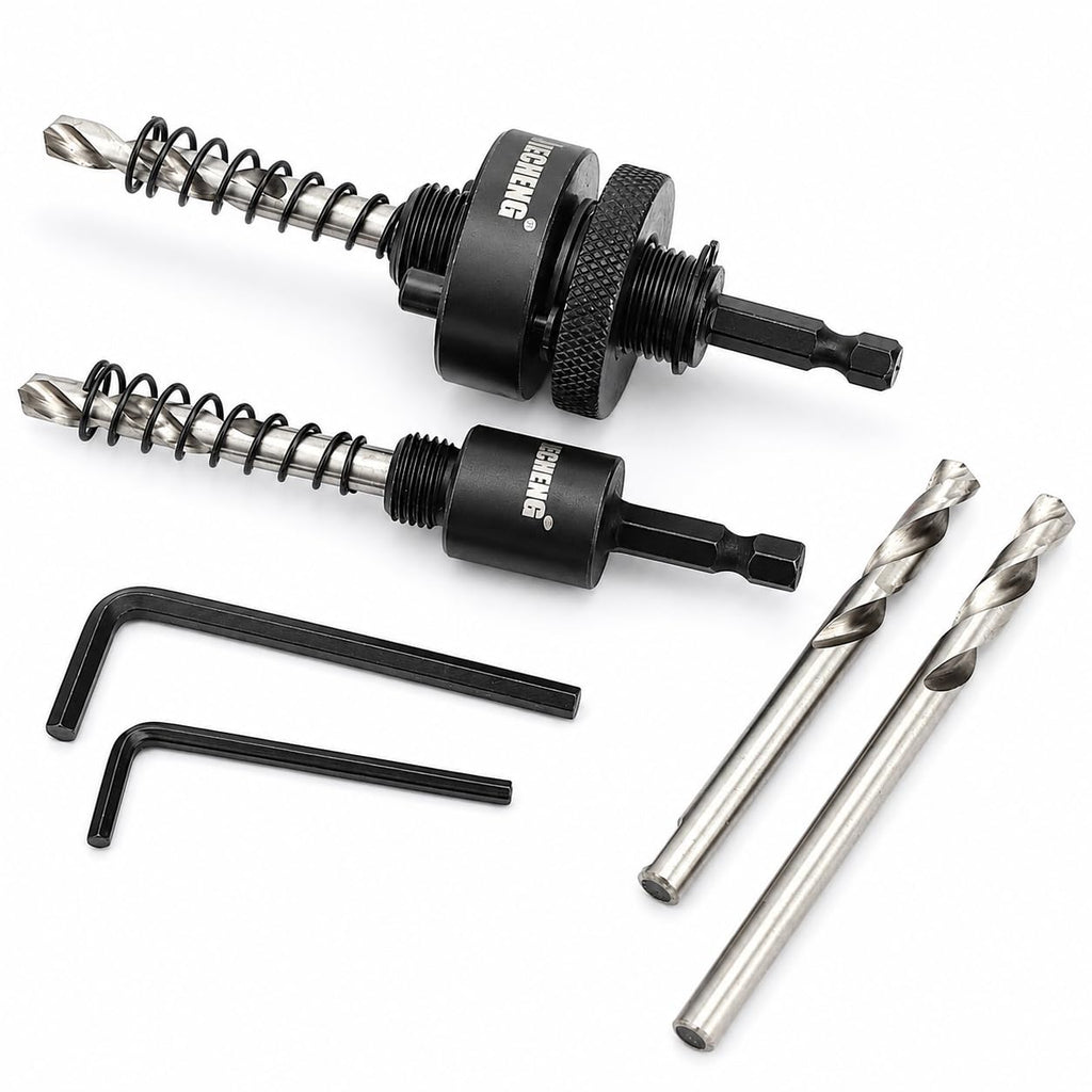 6-Piece Hole Saw Arbor Set, 1/4" Hex Quick Change Shanks