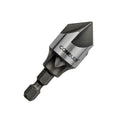 CONQUER 5 Flute Metal Countersink Drill Bit, 1/4" Hex Shank, 1/8"-3/4"