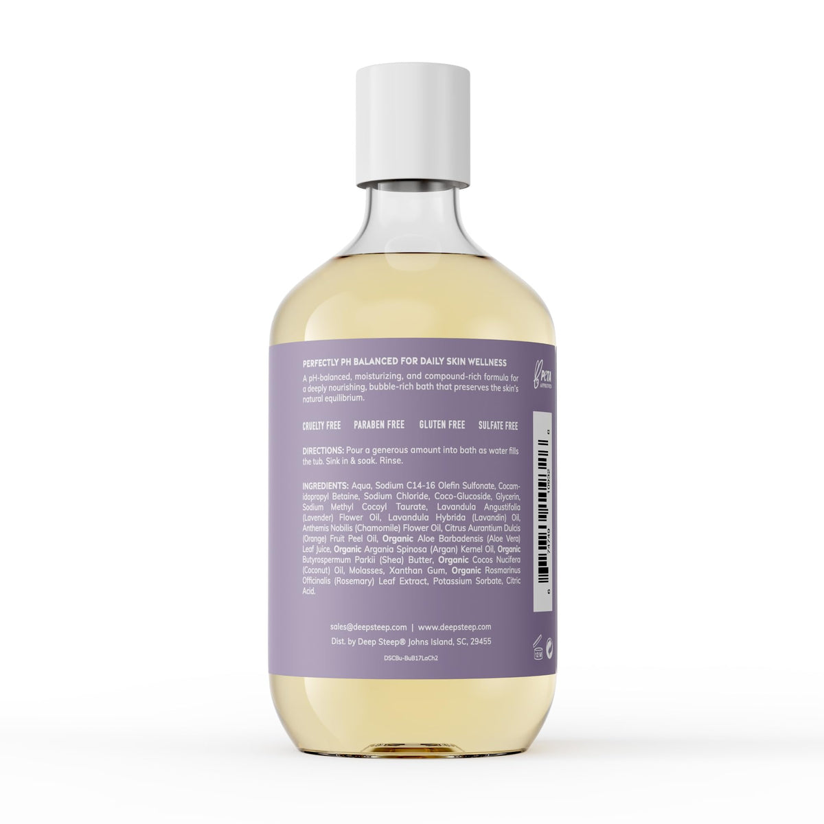 Bubble Bath, Lavender Chamomile, 17oz, Hypoallergenic