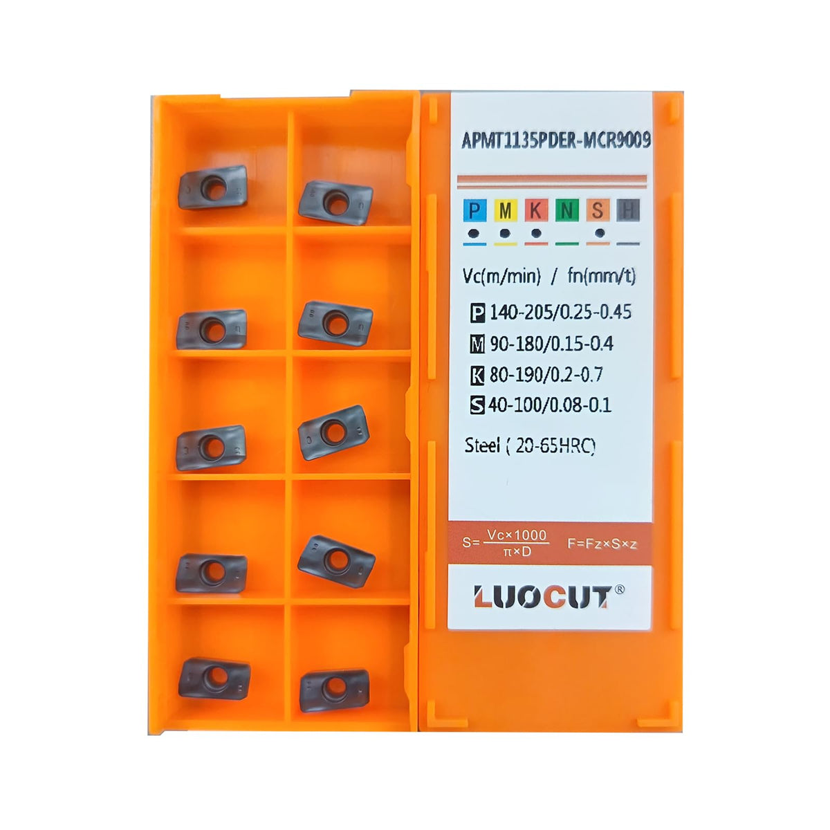 20 pcs CNC milling Inserts APMT1135 for Process Stainless Steel-MCR9009