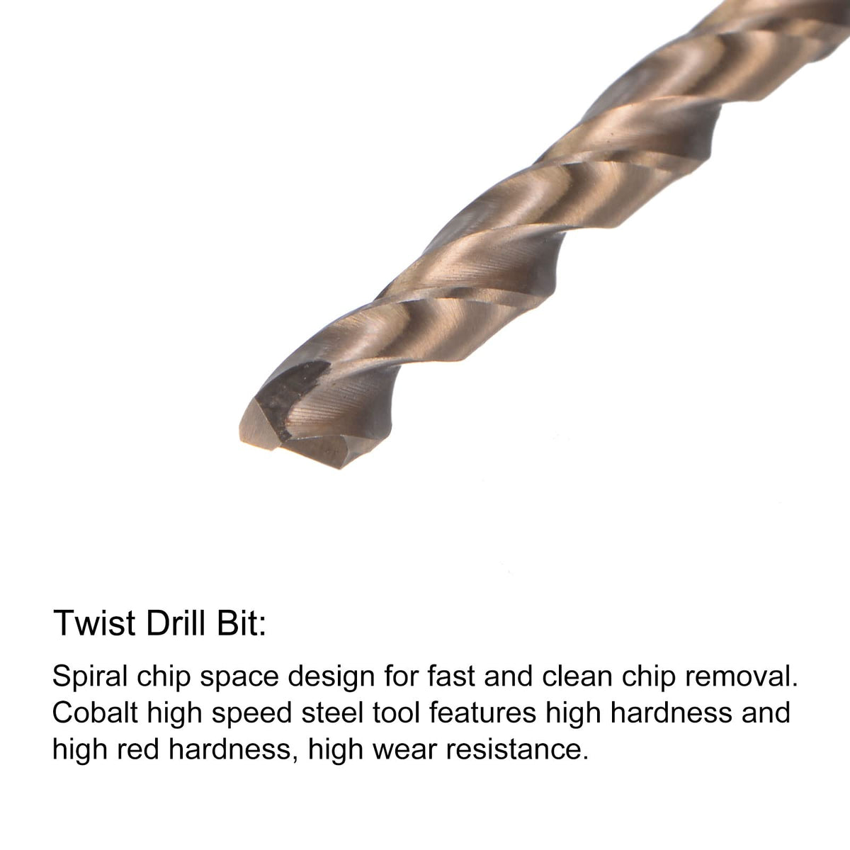 uxcell M5 x 0.8 Spiral Point Thread Tap and 4.2mm Drill Bit Set, Metric Titanium Plated Cobalt High Speed Steel Machine Screw Thread Tap Threading Tool