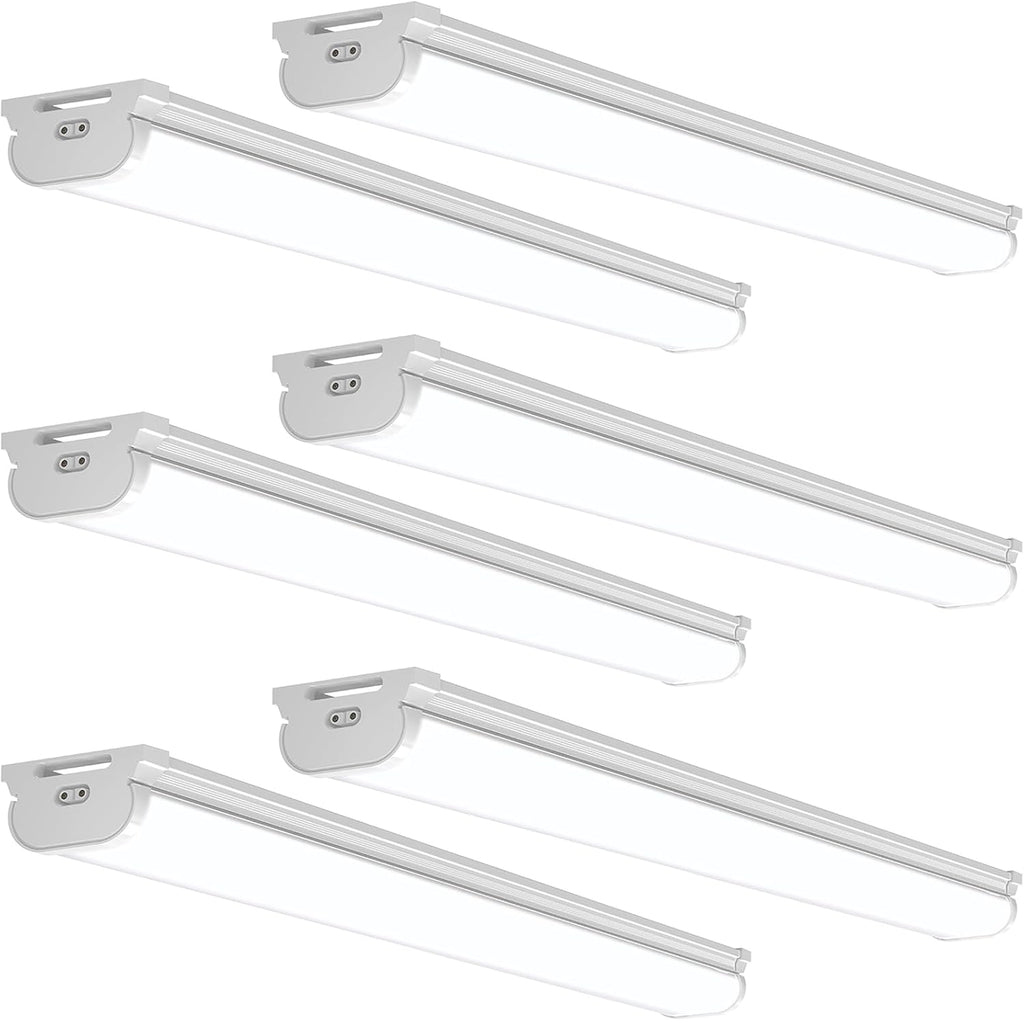Barrina LED Shop Lights 4FT for Workshop, Garage, 45W 5000LM 6500K, 6 Packs