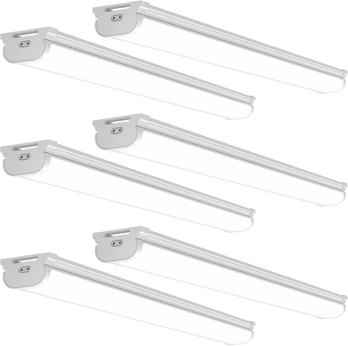 Barrina LED Shop Lights 4FT for Workshop, Garage, 45W 5000LM 6500K, 6 Packs