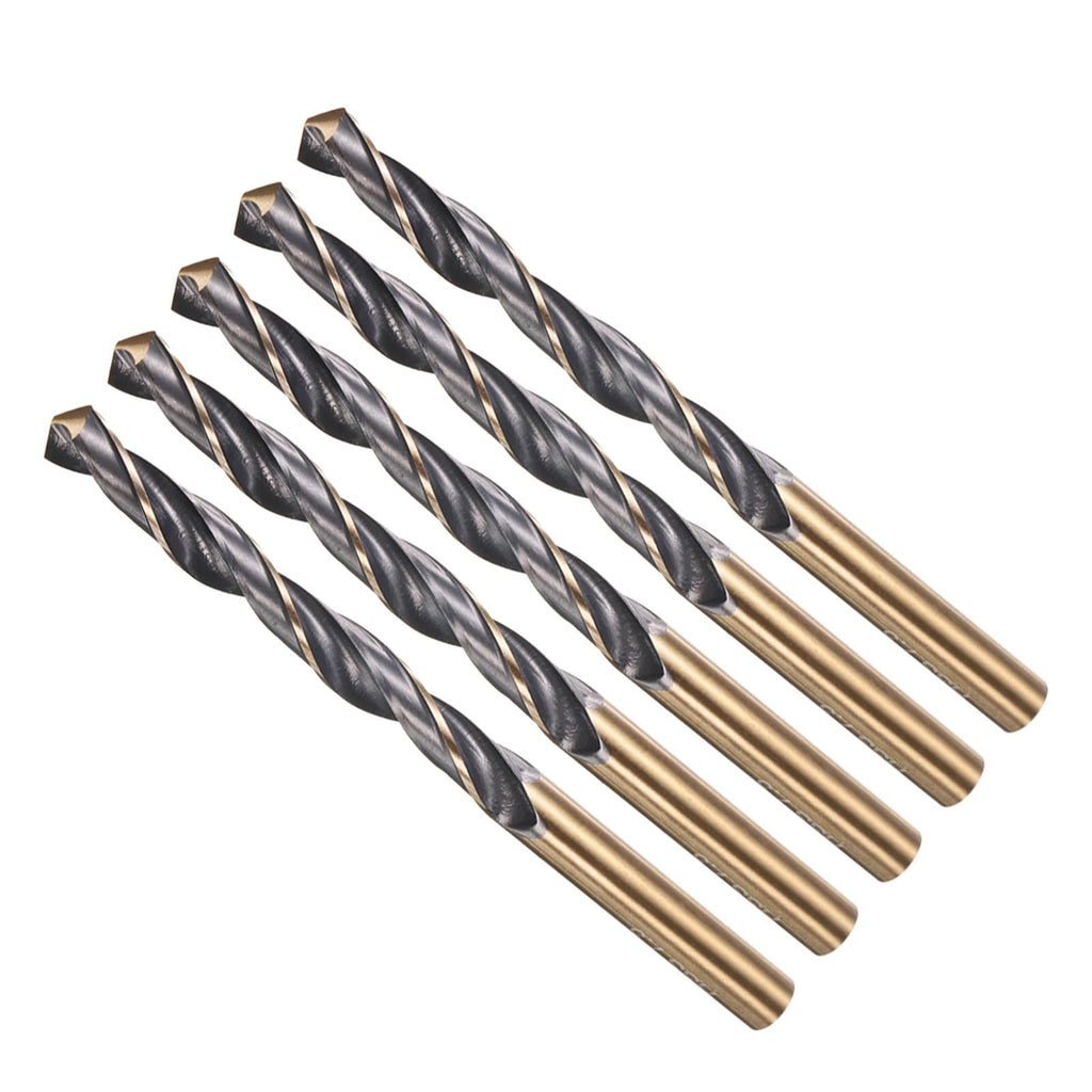 METALLIXITY Drill Bit (7.5mm) 4341 High-Speed Steel Black & Gold 5Pcs