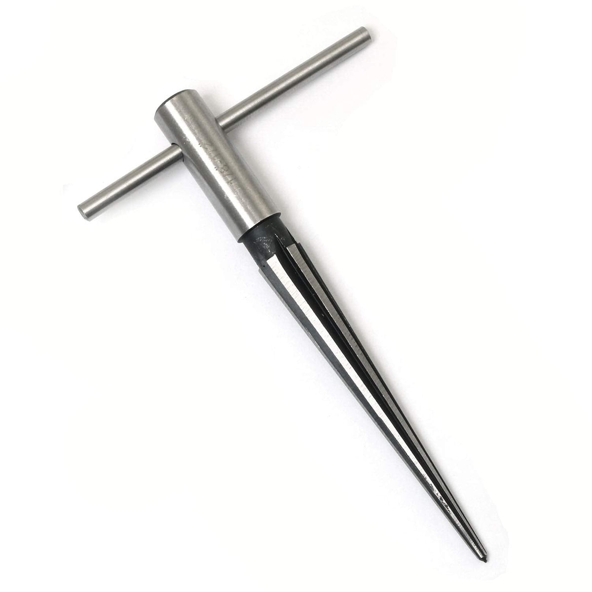 RLECS 1/8-1/2 (3-13mm) T Handle Tapered Reamer Tool, 6 Fluted Bridge Pin Hole Reamer Tapered Woodworker Cutting Tool