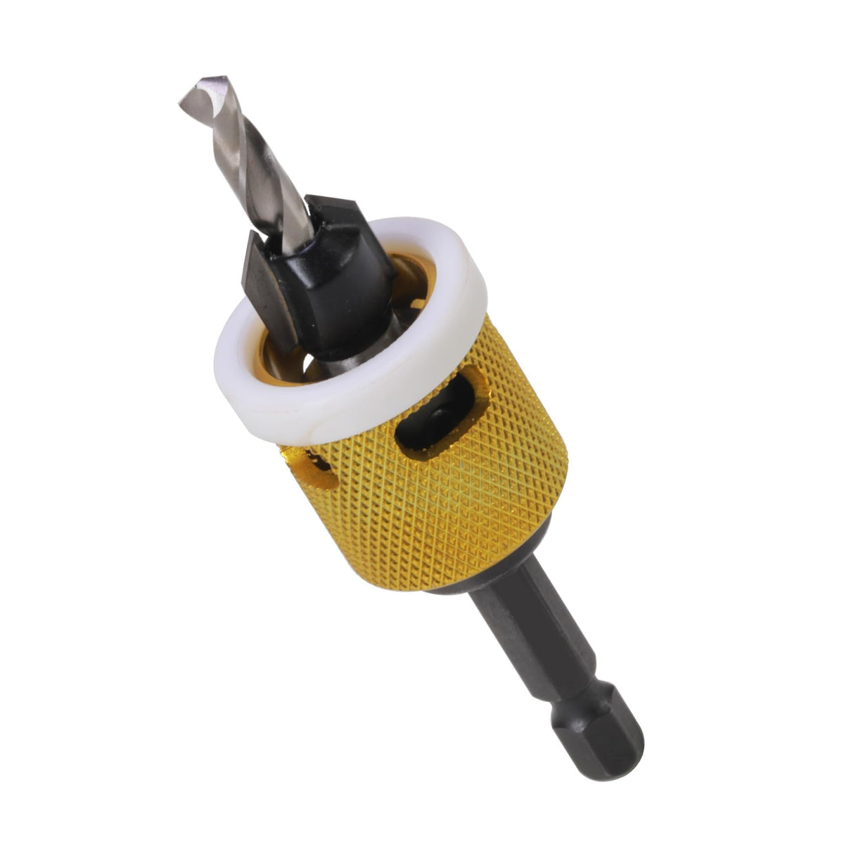 1/8" x 3/8" Carbide Countersink Bit, 1/4" Hex Shank with Depth Stop