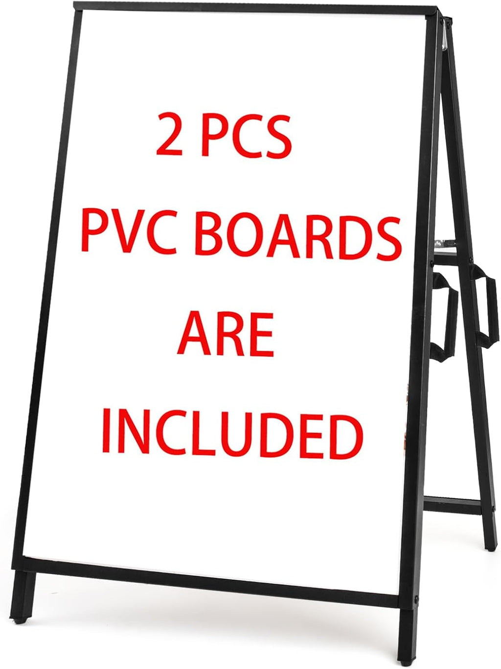 A Frame Sidewalk Sign 24x36 inches Sandwich Board Signs Outdoor Heavy Duty Double-Sided,including 2 Corrugated Boards