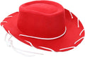 CHILD Felt Cowboy Hat, Western Cowgirl Hat Rodeo Style Costume - KID SIZE