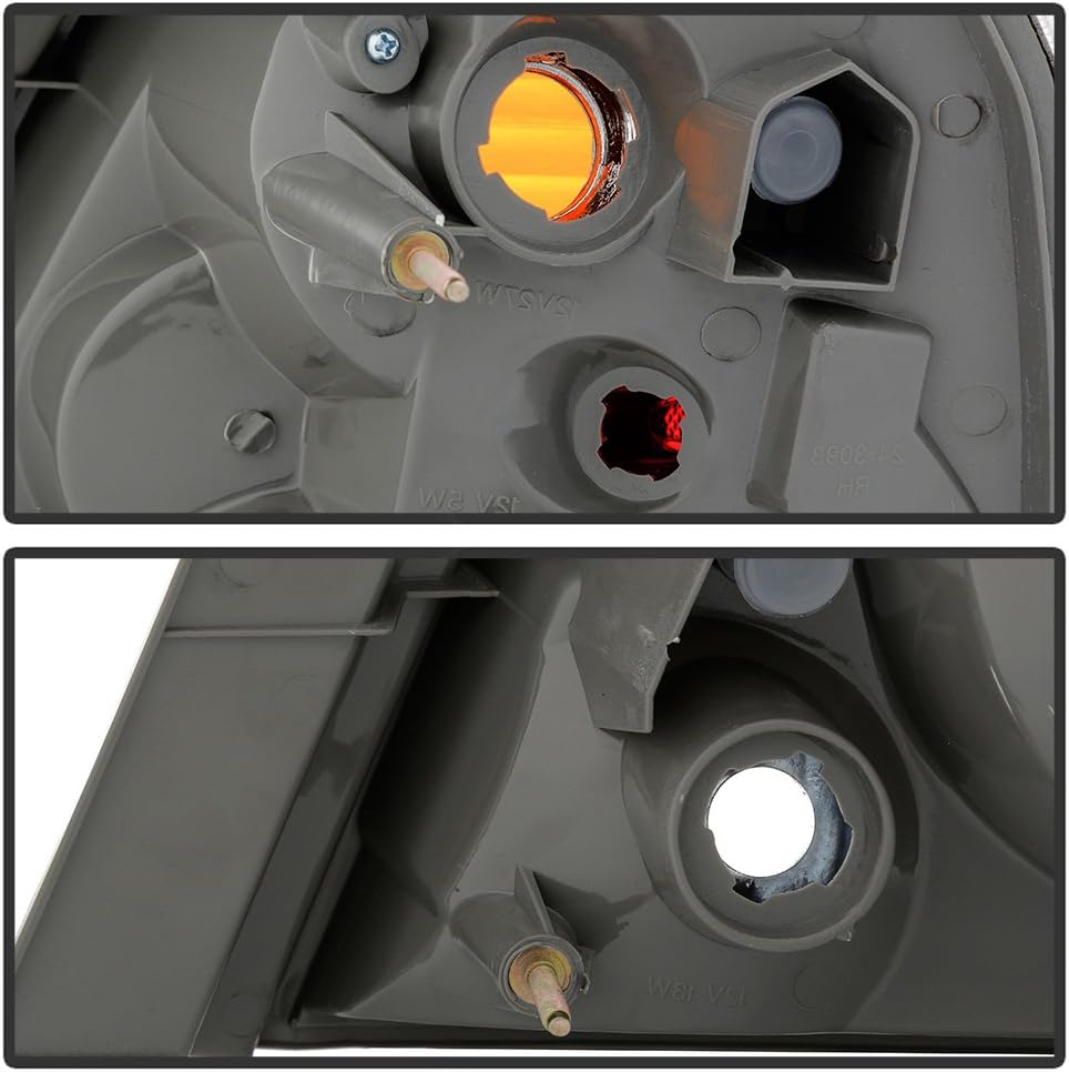 ACANII - For 2002-2006 Nissan Altima Chrome Housing Tail Lights Rear Brake Lamps Replacement Driver & passenger Side