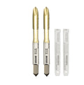 WEXWE Tools M4 x 0.7 Spiral Point Threading Tap, Metric Machine Threading Tap High Speed Steel Cobalt(HSSCo) With AlSiTiN Coating, Round Shank with Square End， H2 Tolerance, 2pcs