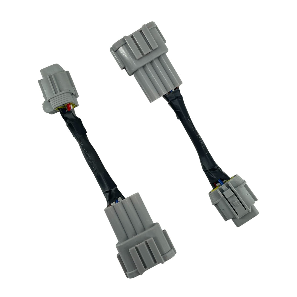 ALTBET 2pcs Headlight Conversion Adapters Compatible with 2003+ Nissan 350z HID Wiring 8 to Halogen 6