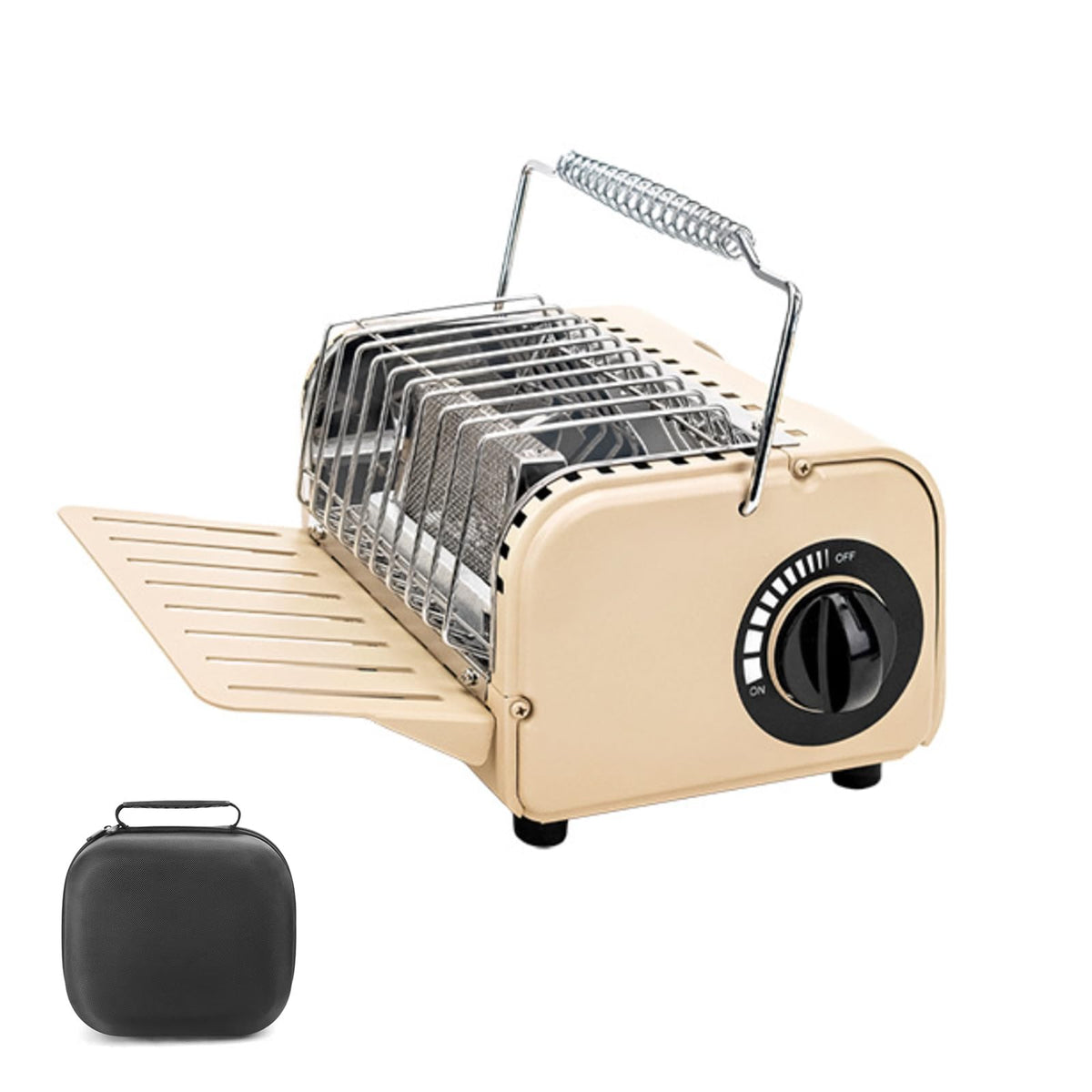 3 in 1 Portable Heater and Stove, 1200W Outdoor Tent Stove, Adjustable Temperature Camping Heaters for Fishing