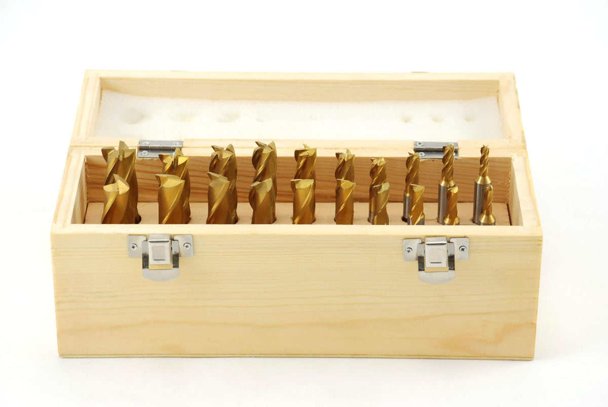 Shars 3/16" -3/4" HSS Single End Mill Set 404-5901#