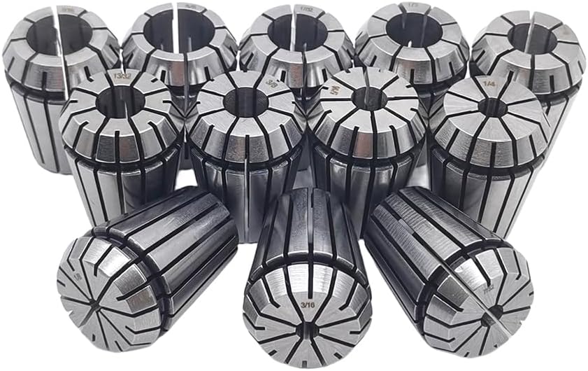 12Pcs ER25 Collet Chuck Spring Collet Set CNC Engraving Milling Lathe Chuck Tool Fit for CNC Engraving Machine and Milling Lathe Tool