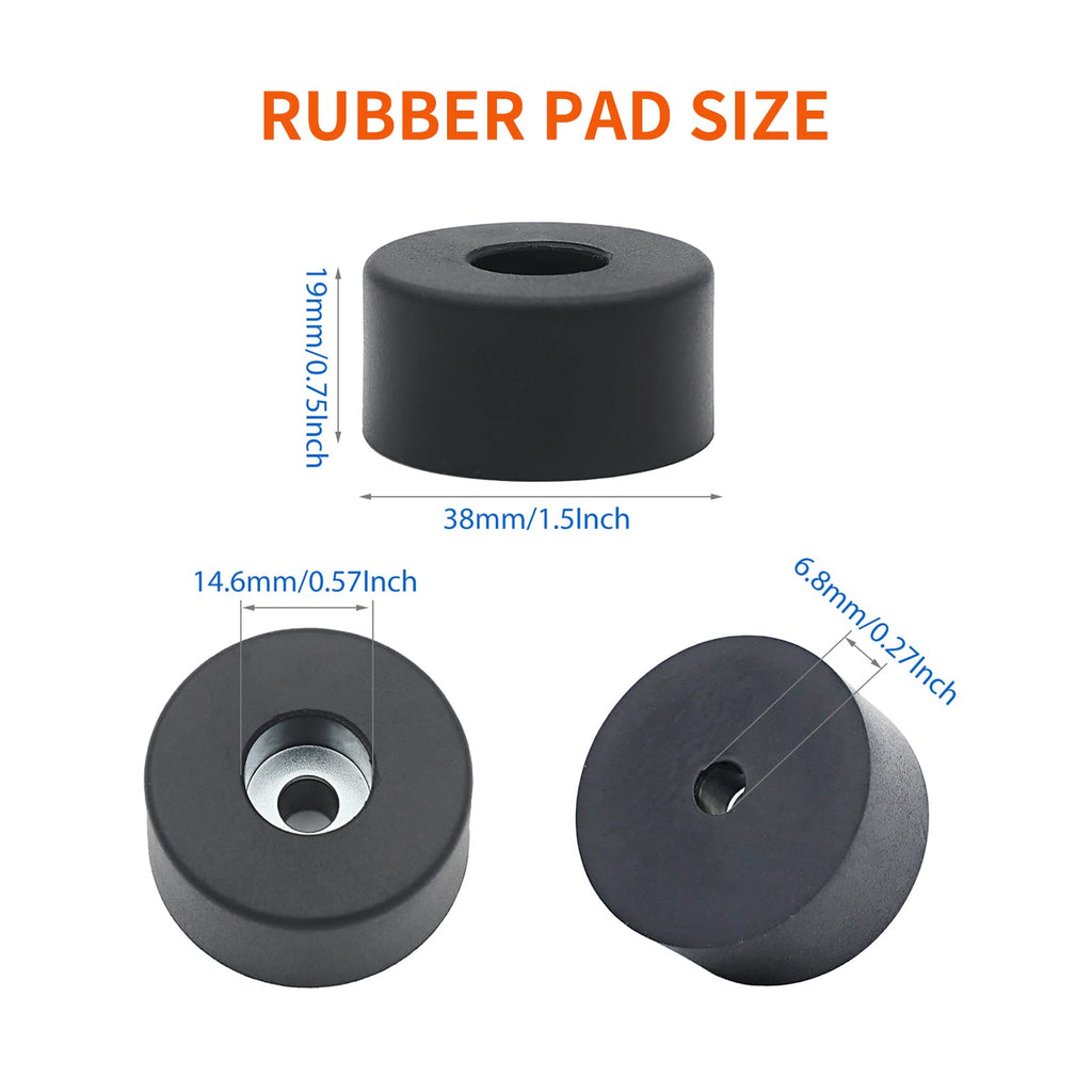 Qtcial 192310GS Air Compressor Isolator Pad, 8 Pack Replacement Rubber Feet