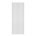 HARFINGTON 10pcs Extra Long Drill Bits, 1.3mm HSS Drill Bit with High Speed Steel Straight Shank 100mm Length for Metal Woodwork Plastic Aluminum Alloy