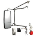 NIUPARTS Door Mirror Power & Heated Chrome & LED Marker light LH