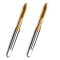 LWCUSNJ 2pcs M5 x 0.8 Spiral Point Tap,M2 HSS Titanium Coated,Spiral Point Plug Threading Tap,Metric Tapping Bit for Thread Repair (M5 x 0.8)