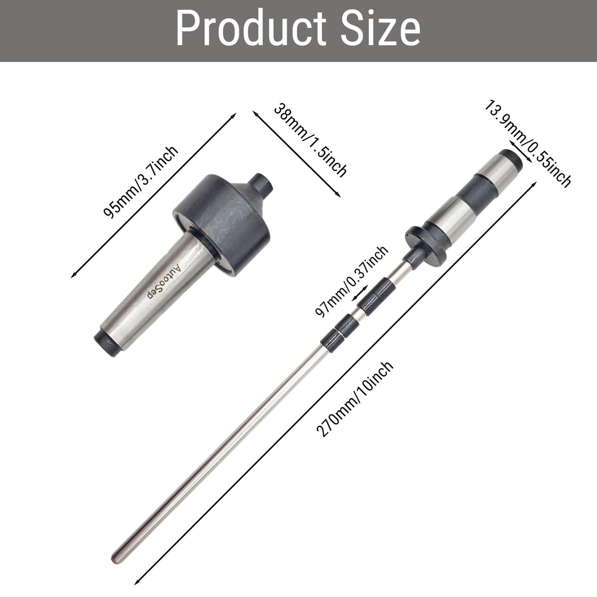 AutooSep Pen Turning Kit for Lathe, MT2 Pen Mandrel Saver