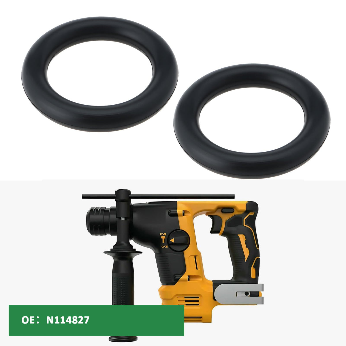 Briny River 10Pcs Dynamic O-Ring N114827 19mmx13mmx 3mm Compatible with DEWALT DCH143/DCH253/DCH243