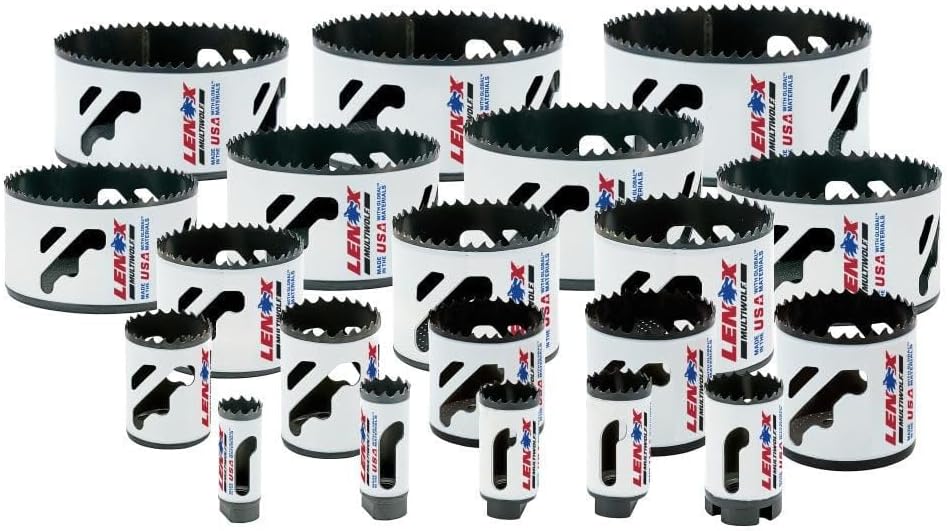 Lenox Tools Bi-Metal Speed Slot Hole Saw Kit with T3 Technology (26 Piece), Multicolor