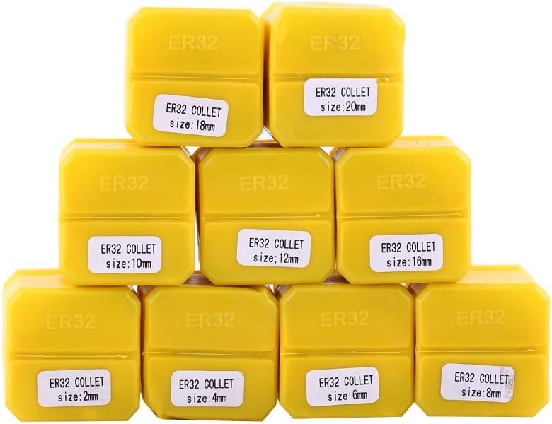 Er32 18Pc Metric Collet Set And Chuck 2 Morse Taper 9Pc Er32 Spring Collet 65Mn Spring Steel 9Pcs Er32 Spring Collet Set For Cnc Engraving Machine And Milling Lathe Tool 2 20Mm