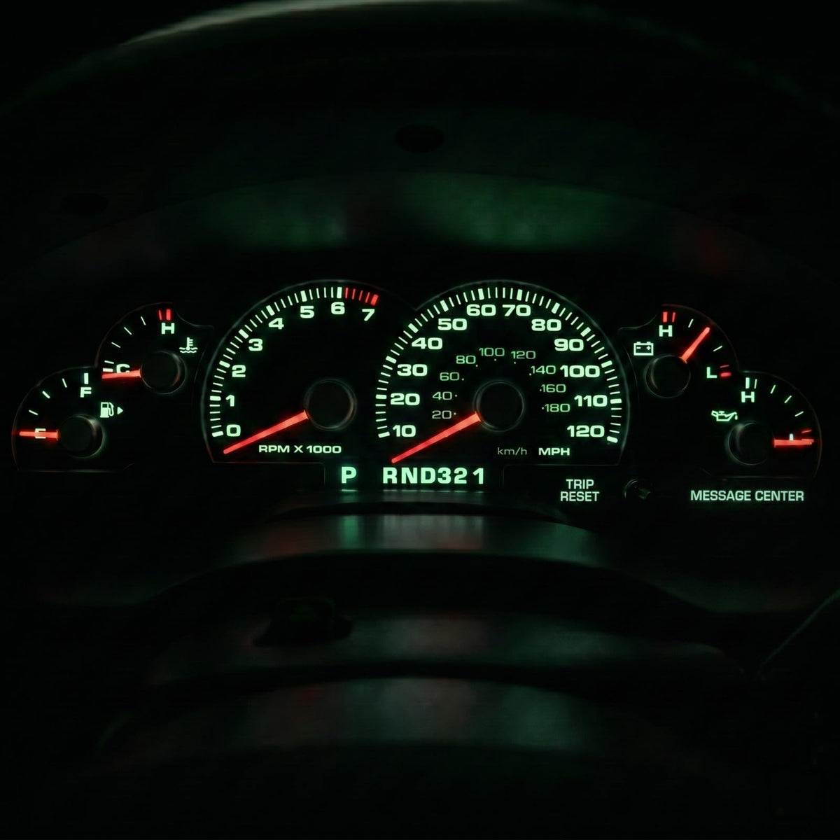 ASACEXU Green LED Gauge Bulb Light Kit for 2002-2005 Ford Explorer