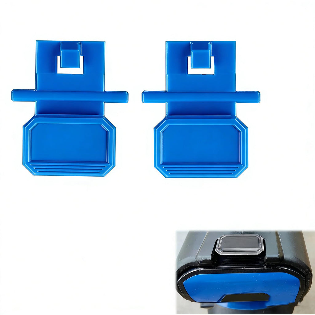 Replacement Battery Latch Compatible with Kobalt 40V Outdoor Equipment, Secure Locking Clip for Leaf Blowers 2pc (Blue)
