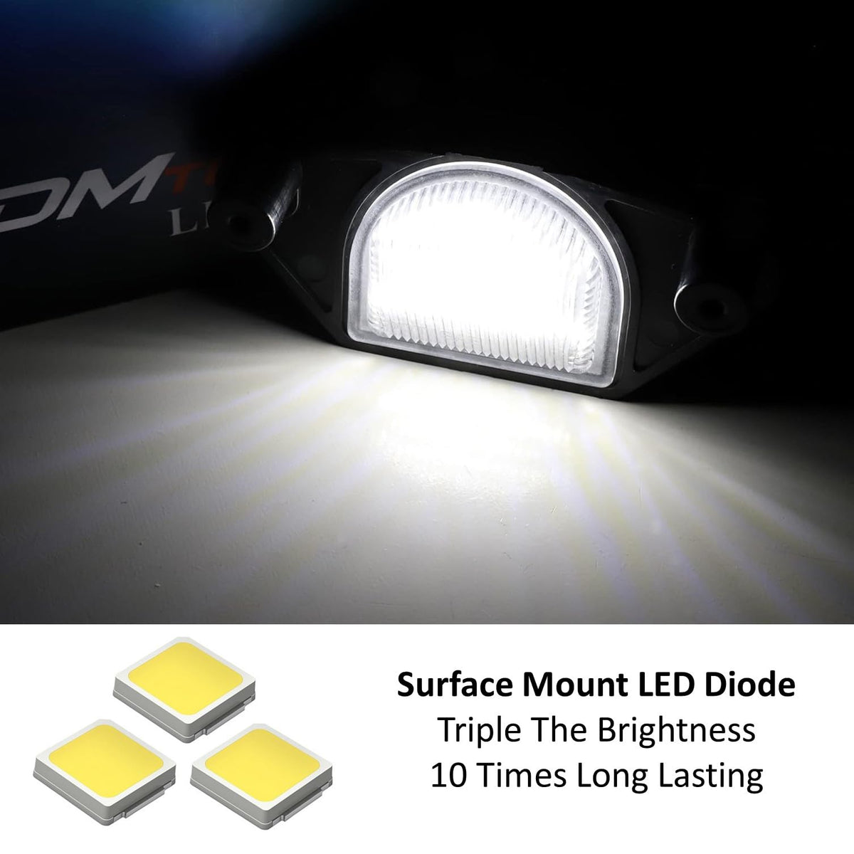 iJDMTOY Full LED License Plate Lights For Chevy Corvette/Impala/S10