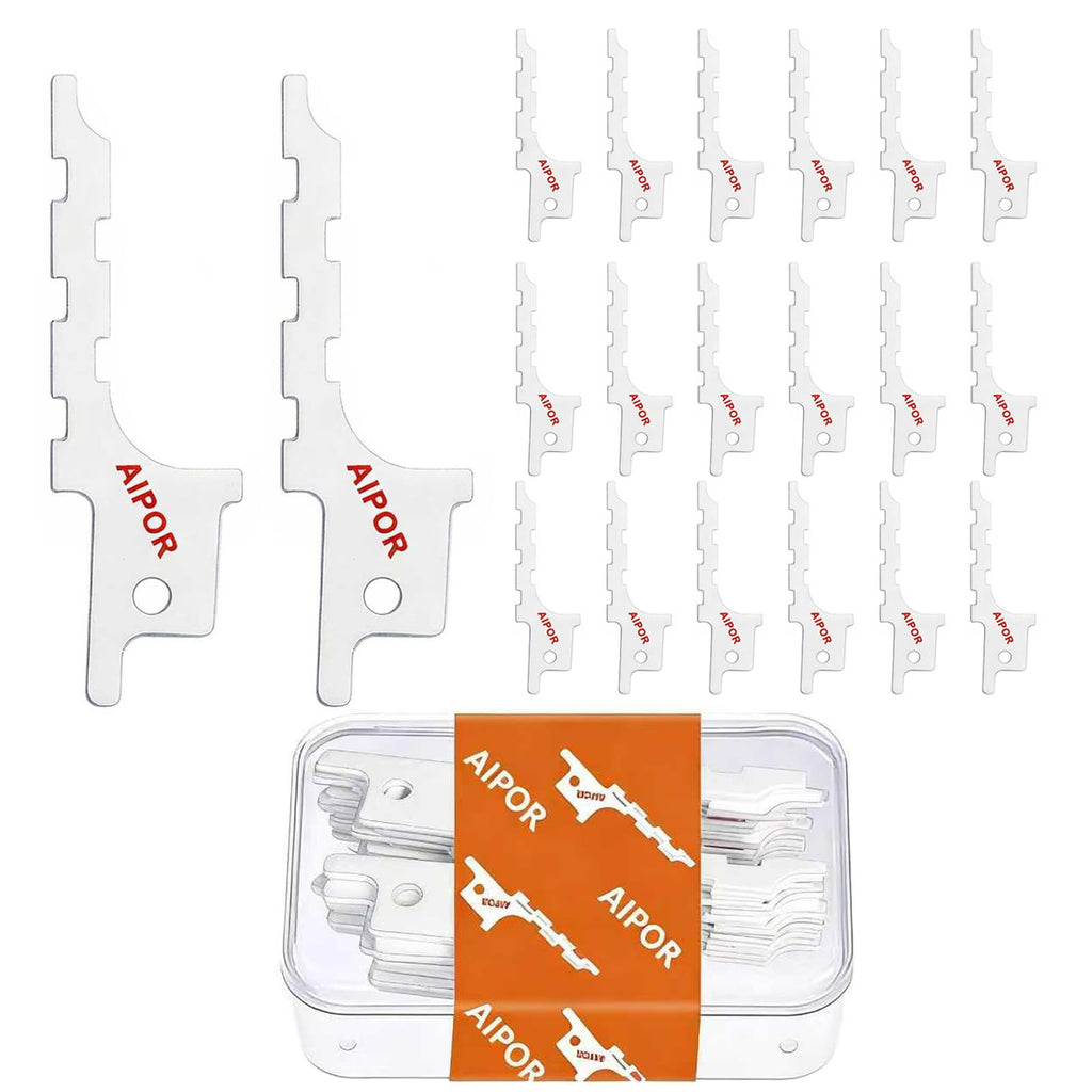 AIPOR 20 Pack Drywall Reciprocating Saw Blade,Drywall Access Cutting Blade,Blunt Point Drywall Reciprocating Saw Blade for Access Hole Cutting, 5 TPI, 6", Carbide